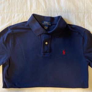 Ralph Lauren Polo - Boys Navy Blue short sleeve polo shirt
